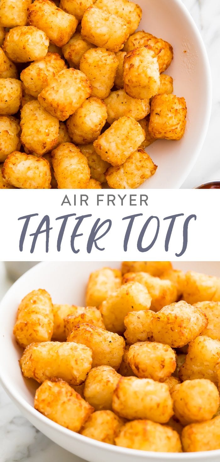 Air Fryer Tater Tots Pinterest Graphic