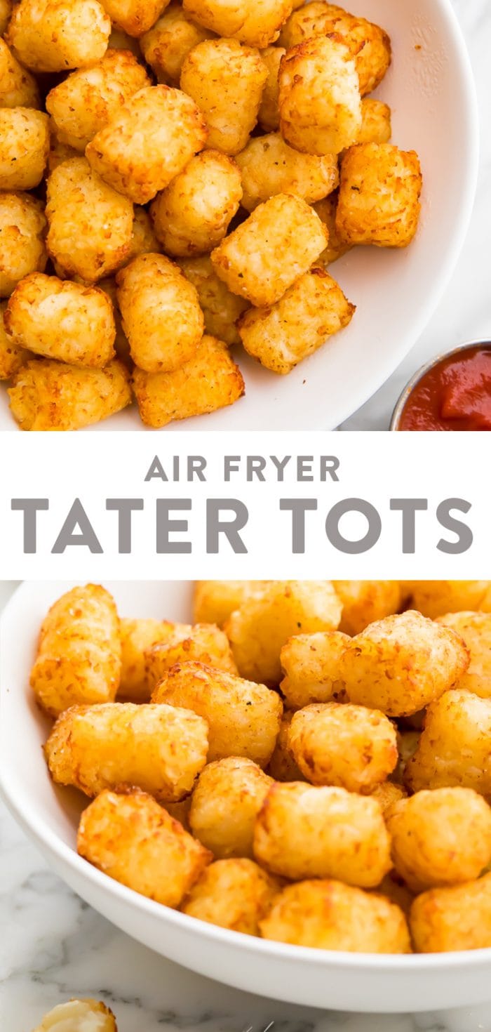 Air Fryer Tater Tots Pinterest Graphic