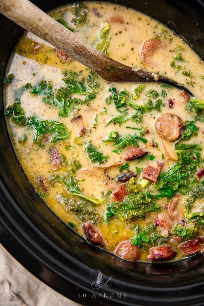 Crockpot Zuppa Toscana (Whole30) 40 Aprons