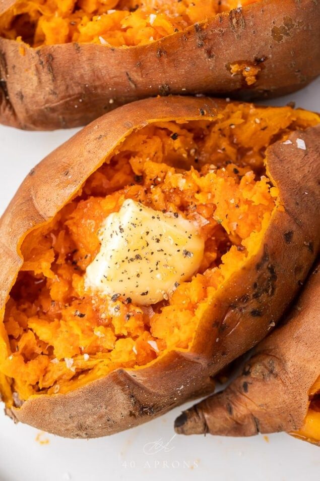 Air Fryer Sweet Potatoes - 40 Aprons