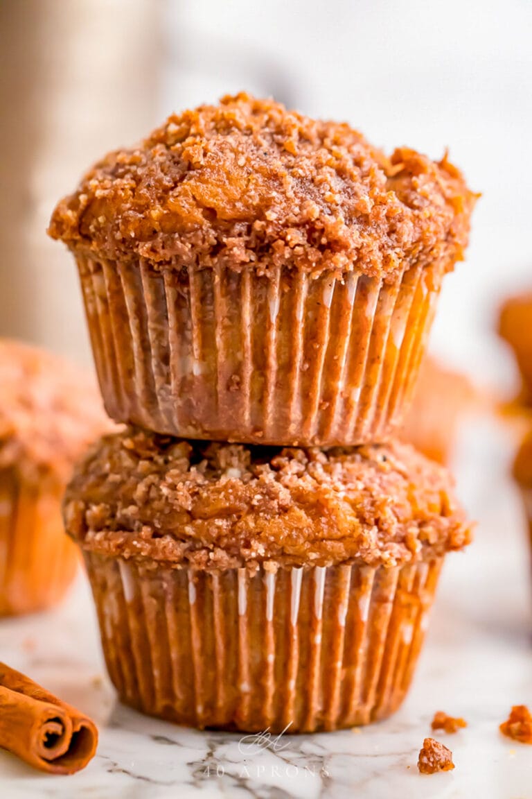 Pumpkin Muffins with a Spiced Crumb Topping