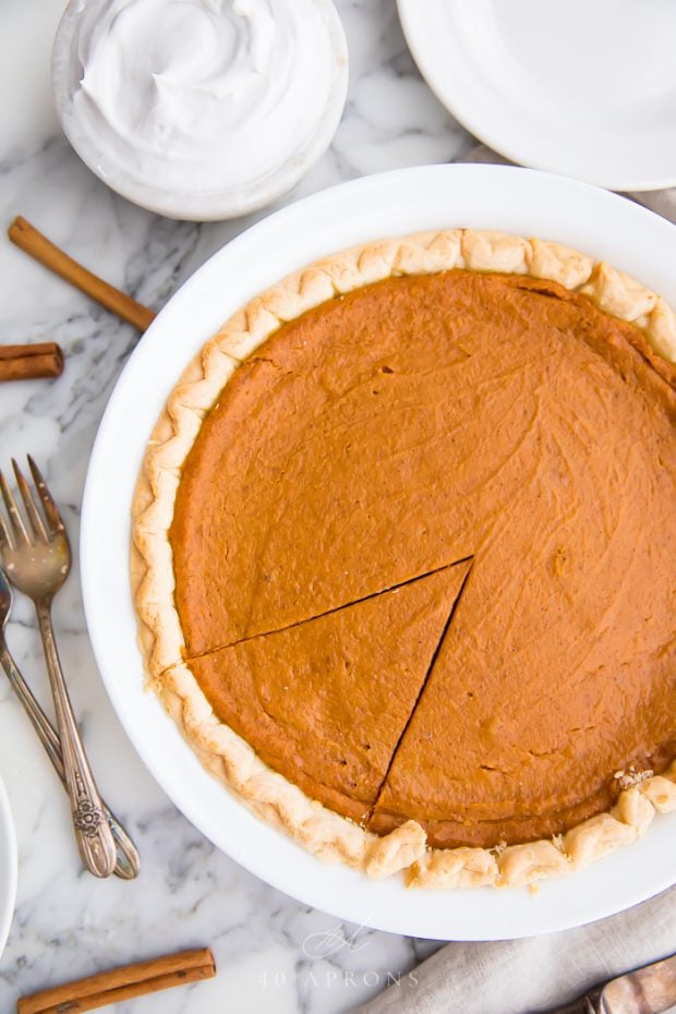 Vegan Pumpkin Pie - 40 Aprons