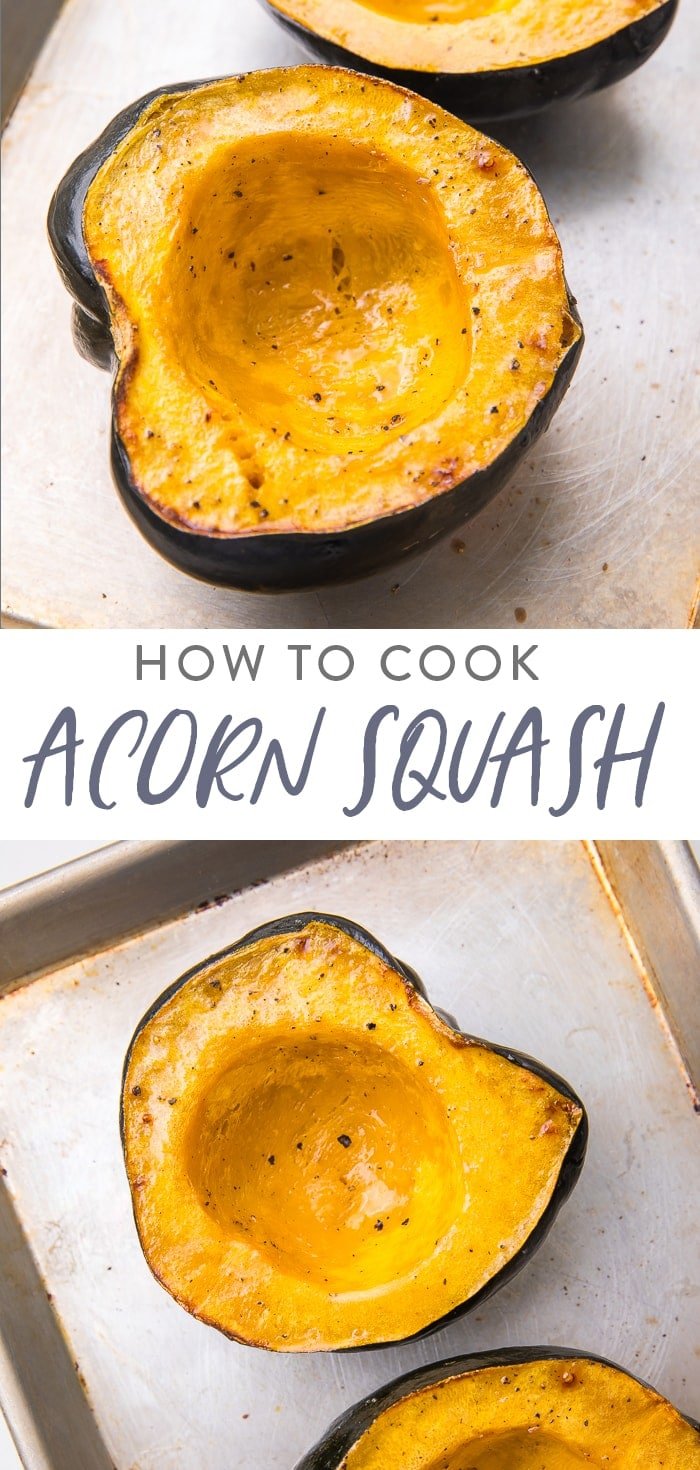 How to Cook Acorn Squash Pinterest image