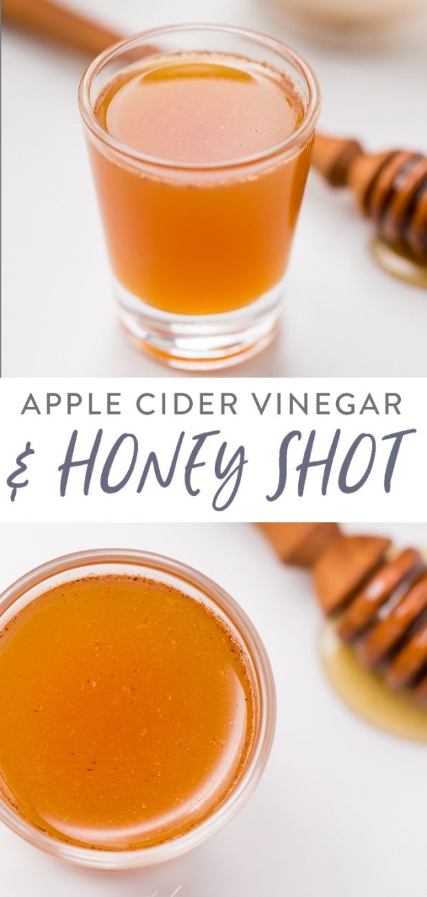 Apple Cider Vinegar and Honey Shot 40 Aprons