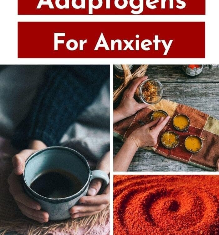Try these 5 Best Adaptogens for Anxiety along with recommended adaptogenic herb blends to relieve anxiety and help your body cope with acute stress. These 5 non-toxic herbs and plants can take you from living in a constant state of fight or flight to feeling stronger, more stable and more in control of your body and mind. #adaptogens #anxiety #mentalhealth #anxietyrelief #holistichealth