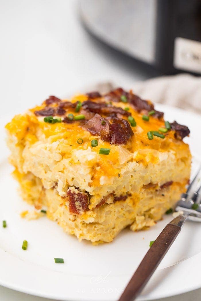 Crockpot Breakfast Casserole - 40 Aprons