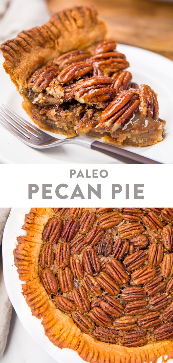 Paleo Pecan Pie Pinterest graphic