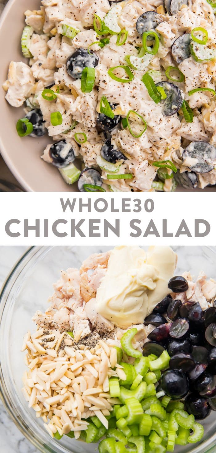Whole30 Chicken Salad Pinterest graphic