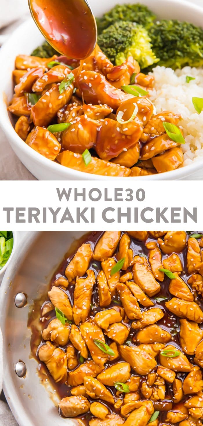 Whole30 Teriyaki Chicken Pinterest graphic