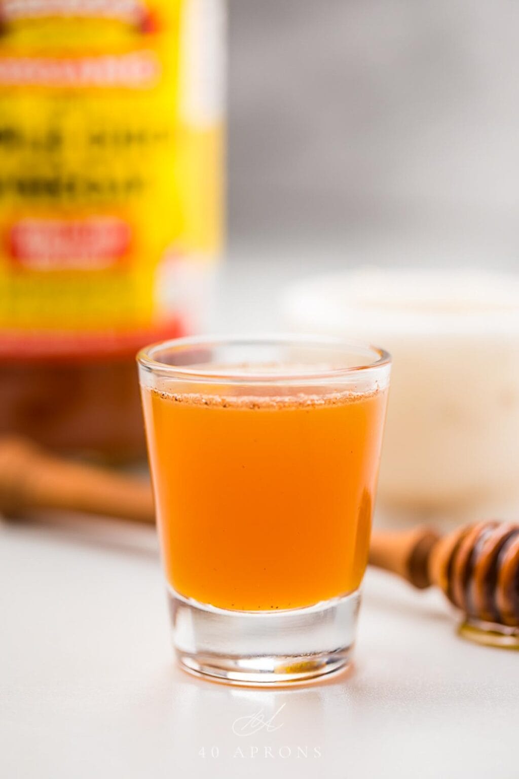 Apple Cider Vinegar Honey Shot Non Alcoholic 40 Aprons