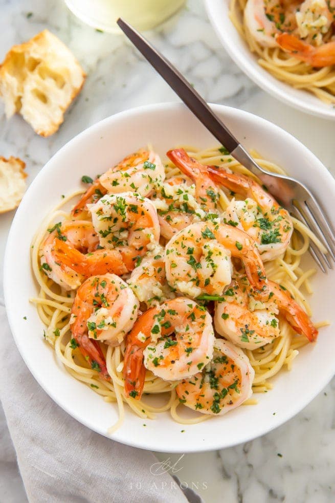 Garlic Butter Shrimp - 40 Aprons