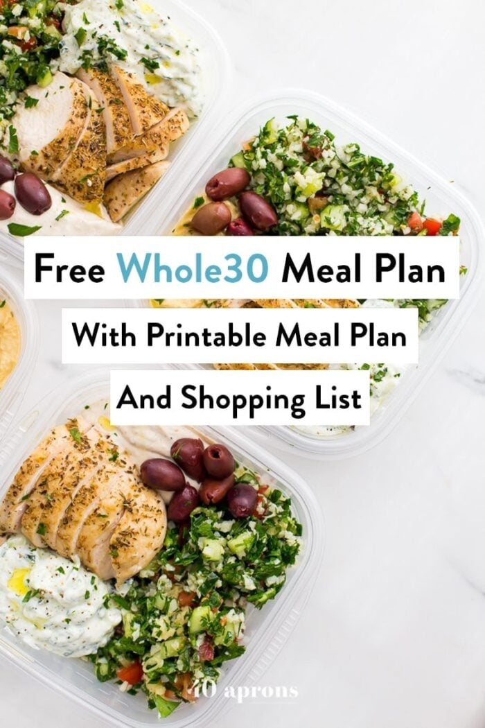 30-day Whole30 Meal Plan - 40 Aprons