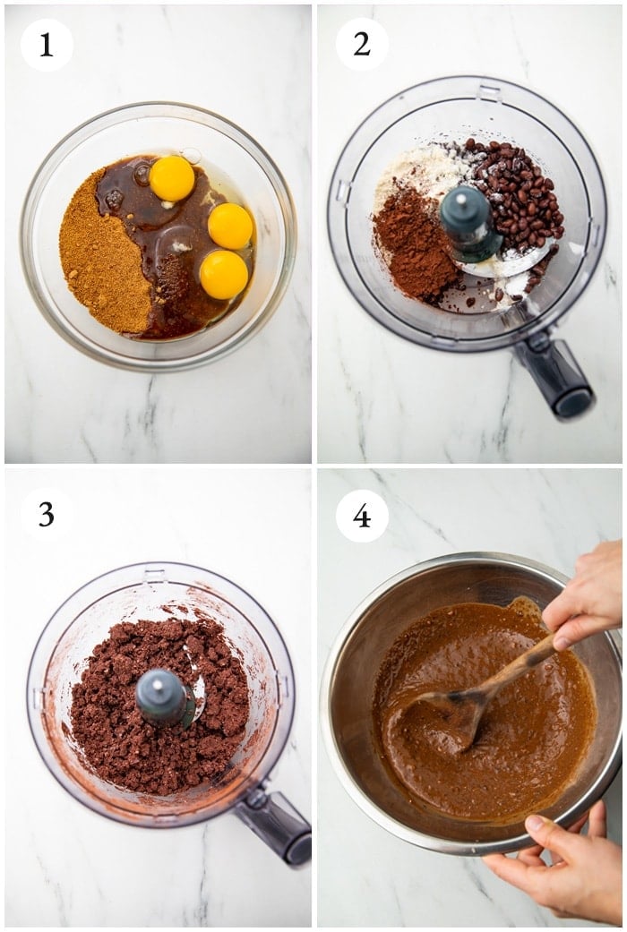 Instructions for black bean brownies