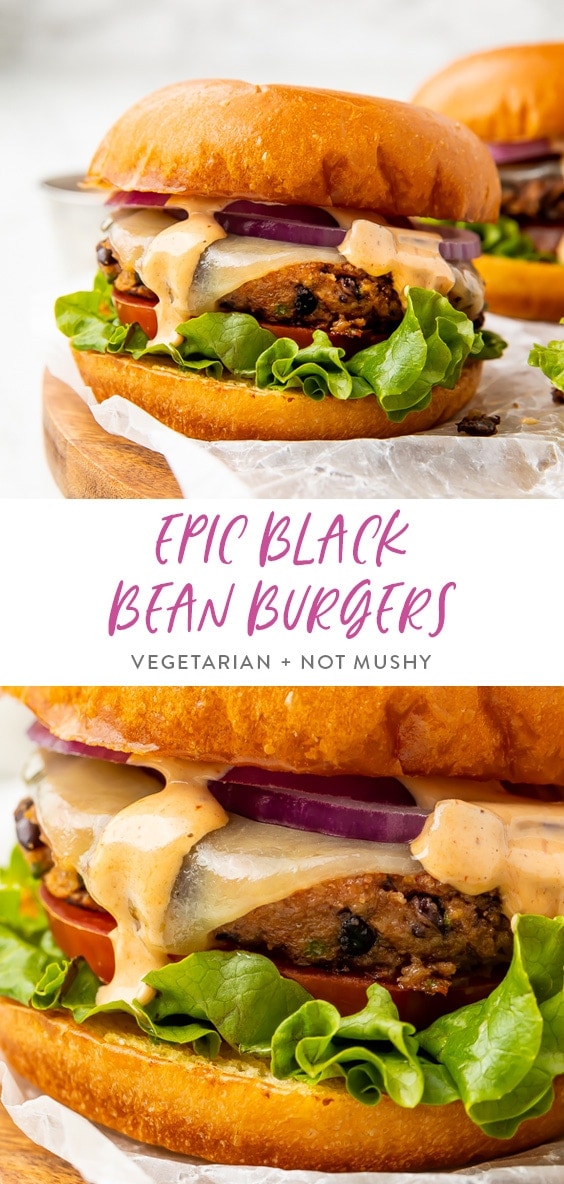 Epic black bean burgers