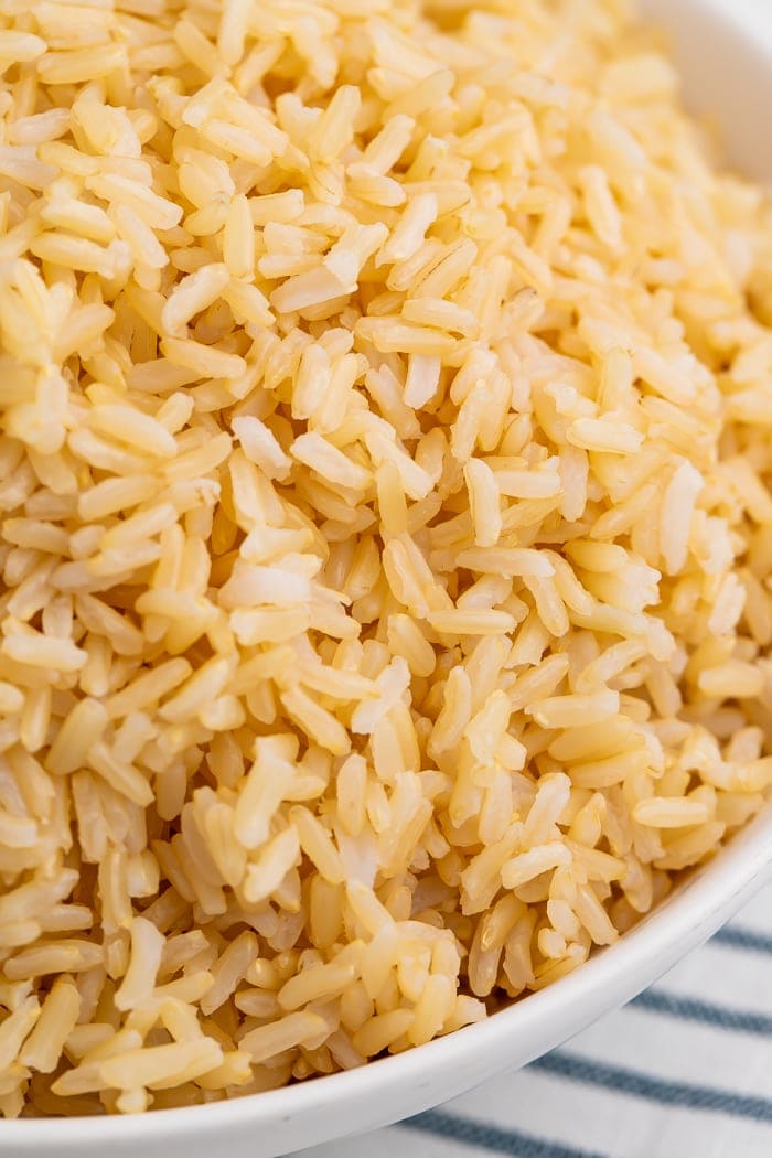 Close-up of brown rice