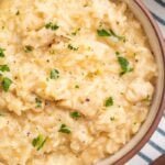 Instant pot chicken and rice in a bowl