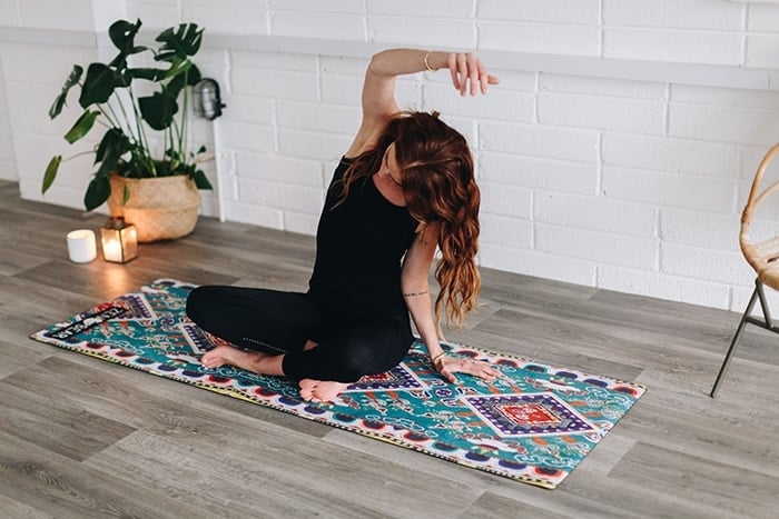 Woman doing yoga