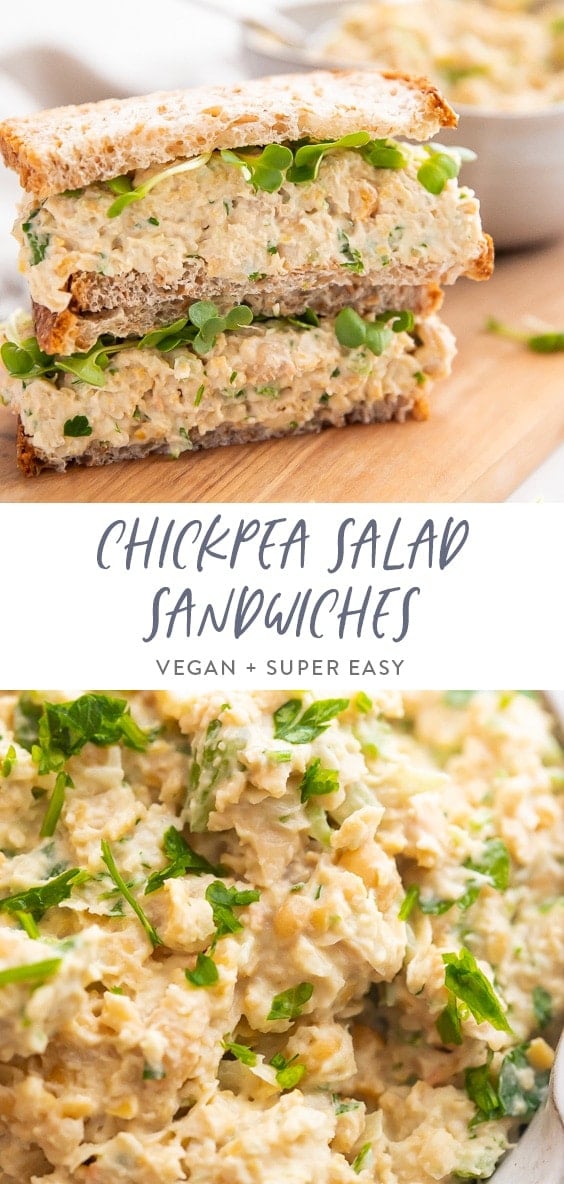 Chickpea salad sandwich