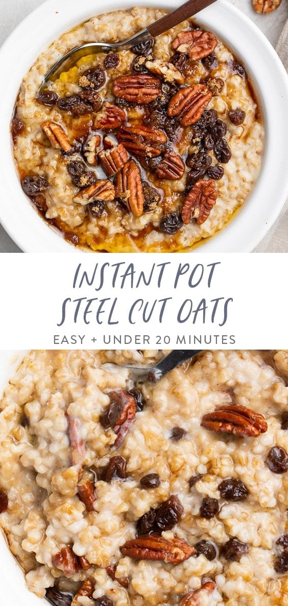 Instant Pot steel cut oats