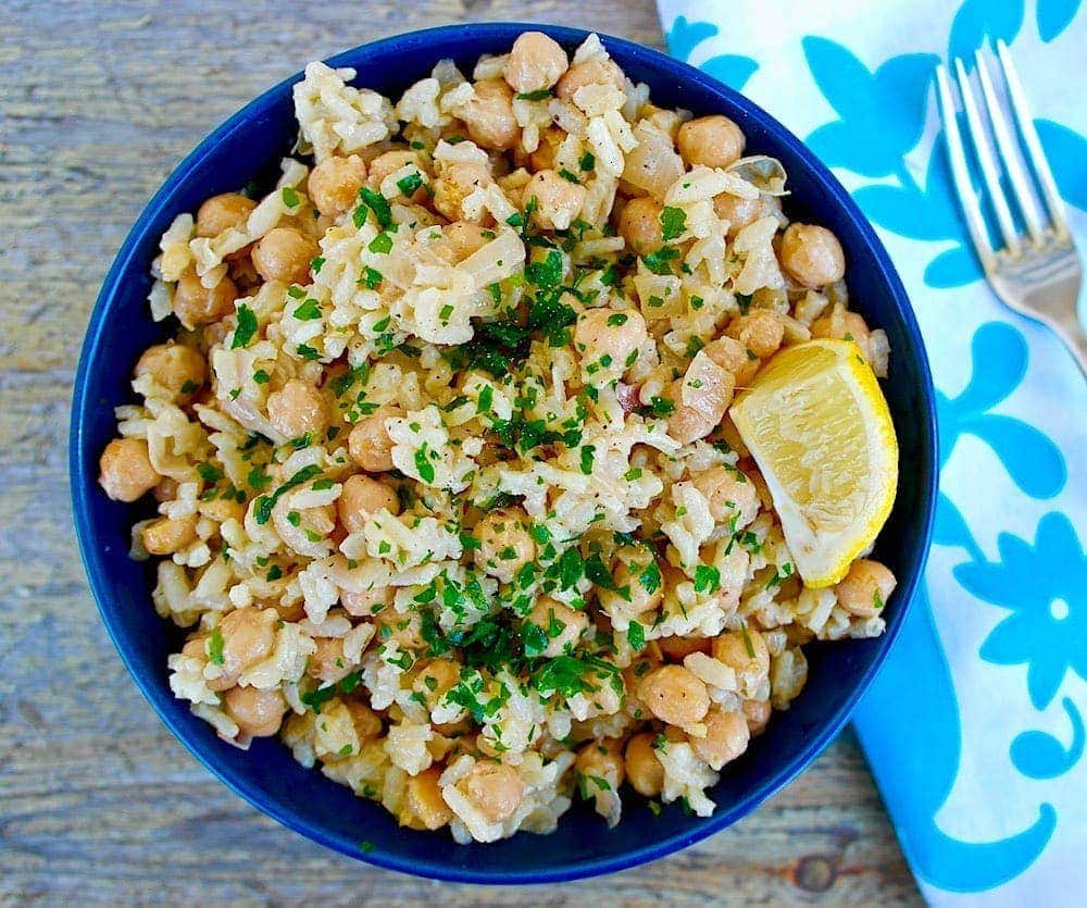Greek chickpeas and rice