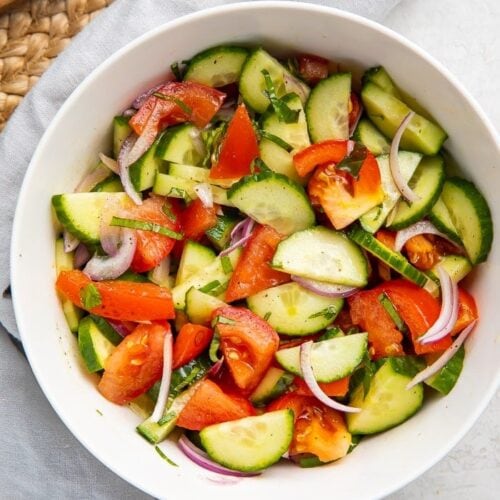 Cucumber Tomato Salad - 40 Aprons