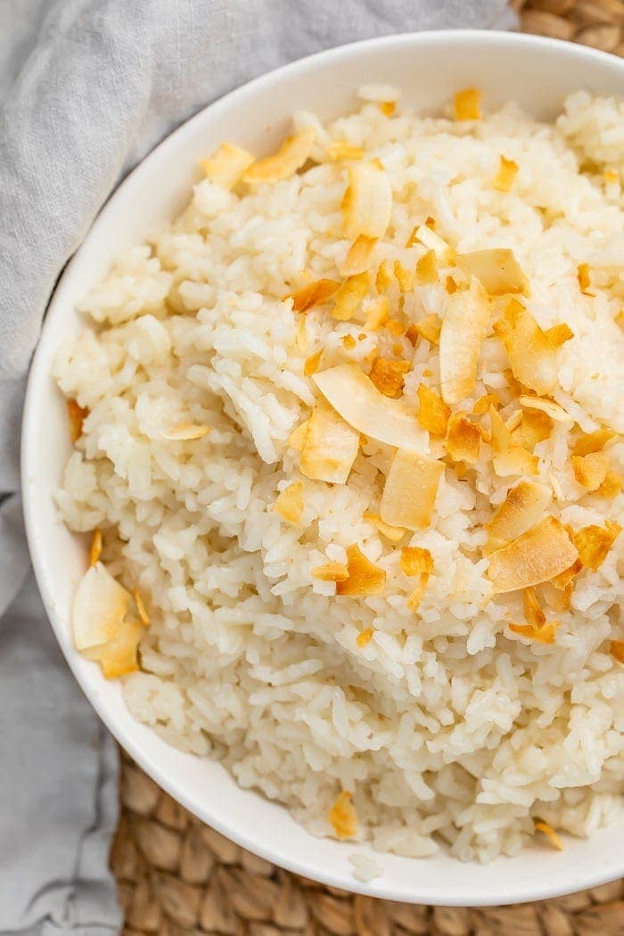 Bowl of coconut rice
