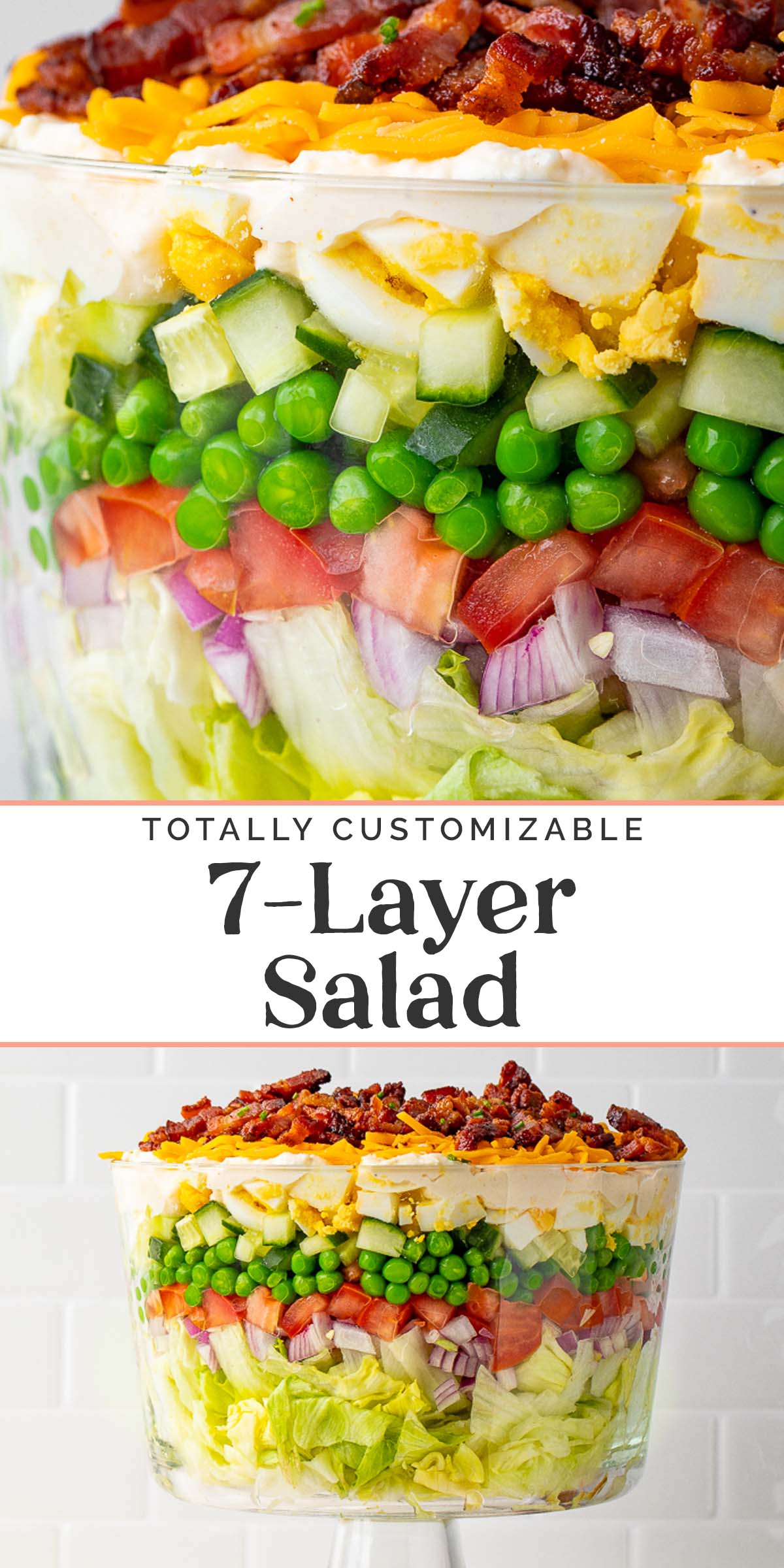 Easy 7 Layer Salad With Homemade Dressing 40 Aprons