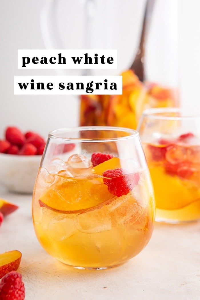 Peach White Wine Sangria - 40 Aprons