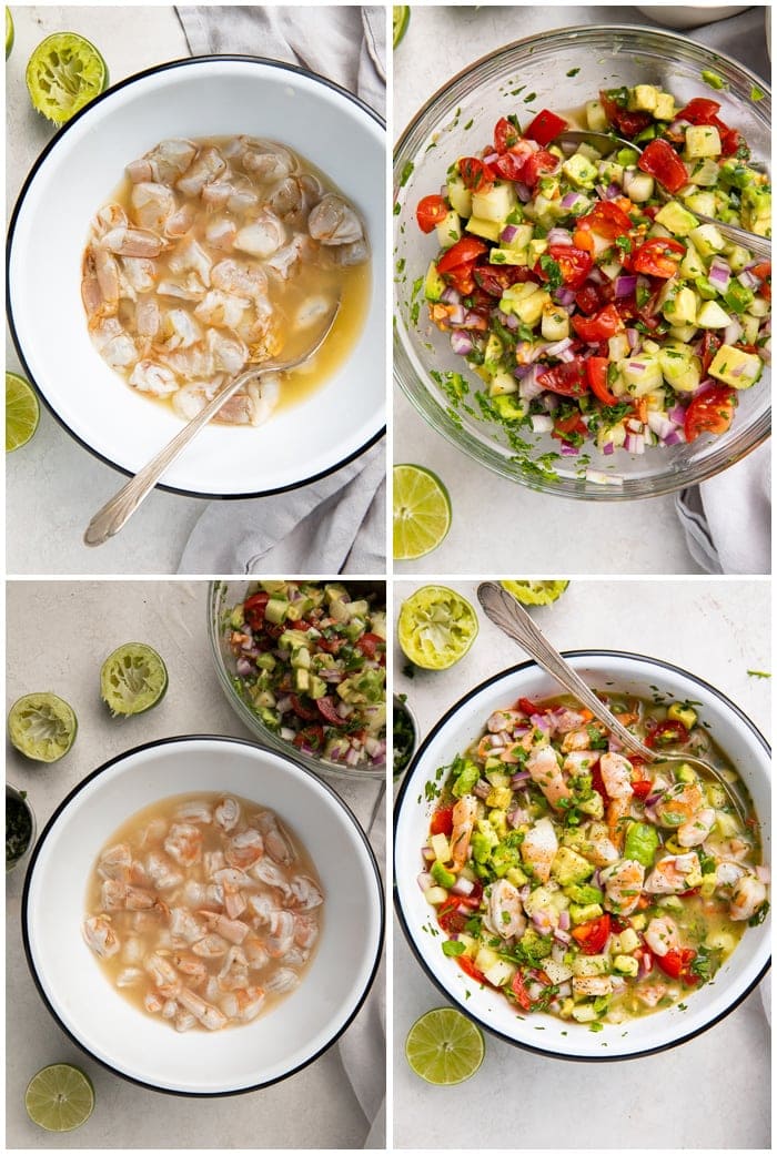 Instructions for shrimp ceviche