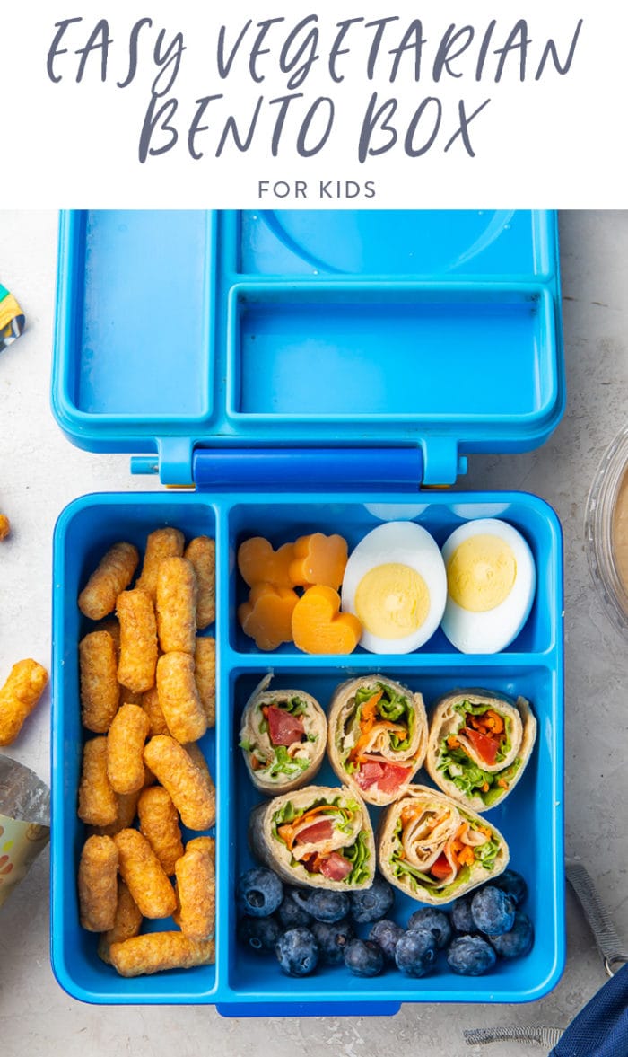 Easy Vegetarian Bento Box for Kids - 40 Aprons