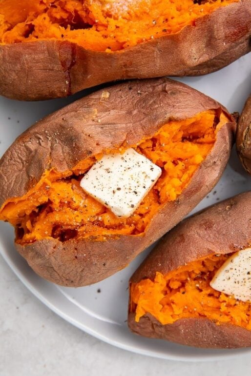 How To Microwave a Sweet Potato (Under 10 Minutes) - 40 Aprons