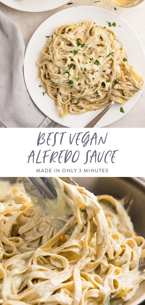 The Best Vegan Alfredo Sauce (Made in 3 Minutes!) - 40 Aprons
