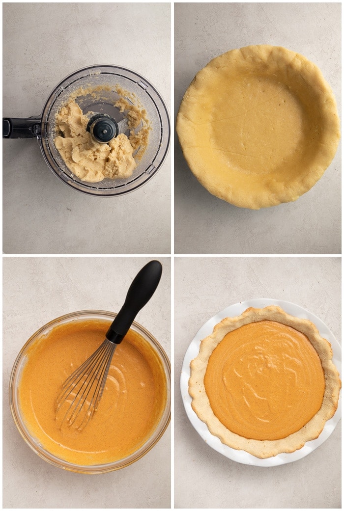 Instructions for keto pumpkin pie