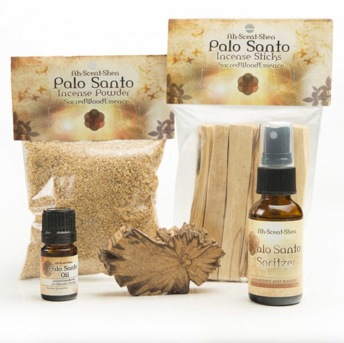 Palo Santo Smudge Sticks + Essential Oil Kit - WOODS Blend