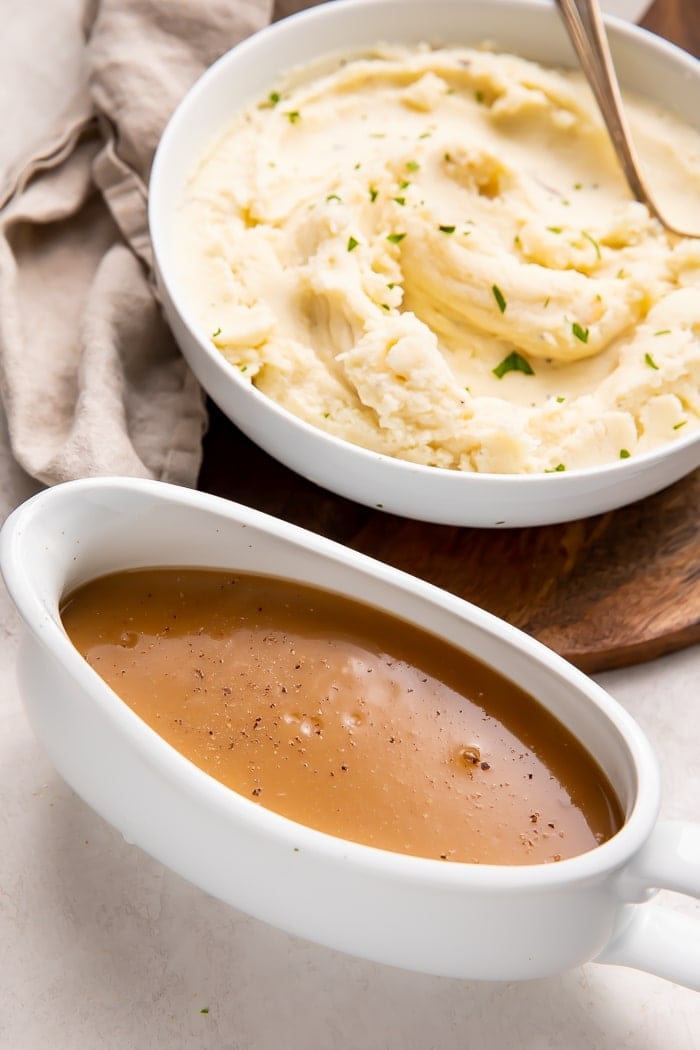 Ground Beef and Gravy Over Mashed Potatoes - 40 Aprons