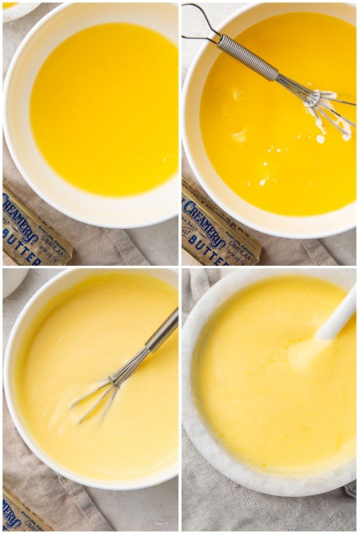 4 step hollandaise sauce process