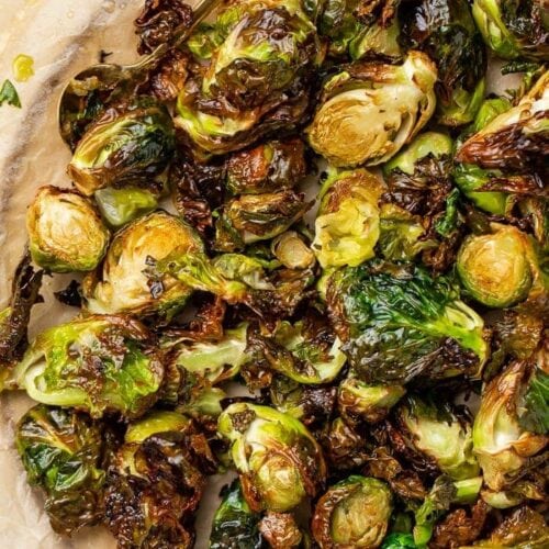 Brussels sprouts from an air fryer
