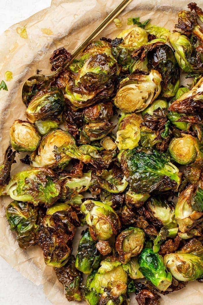 Brussels sprouts from an air fryer