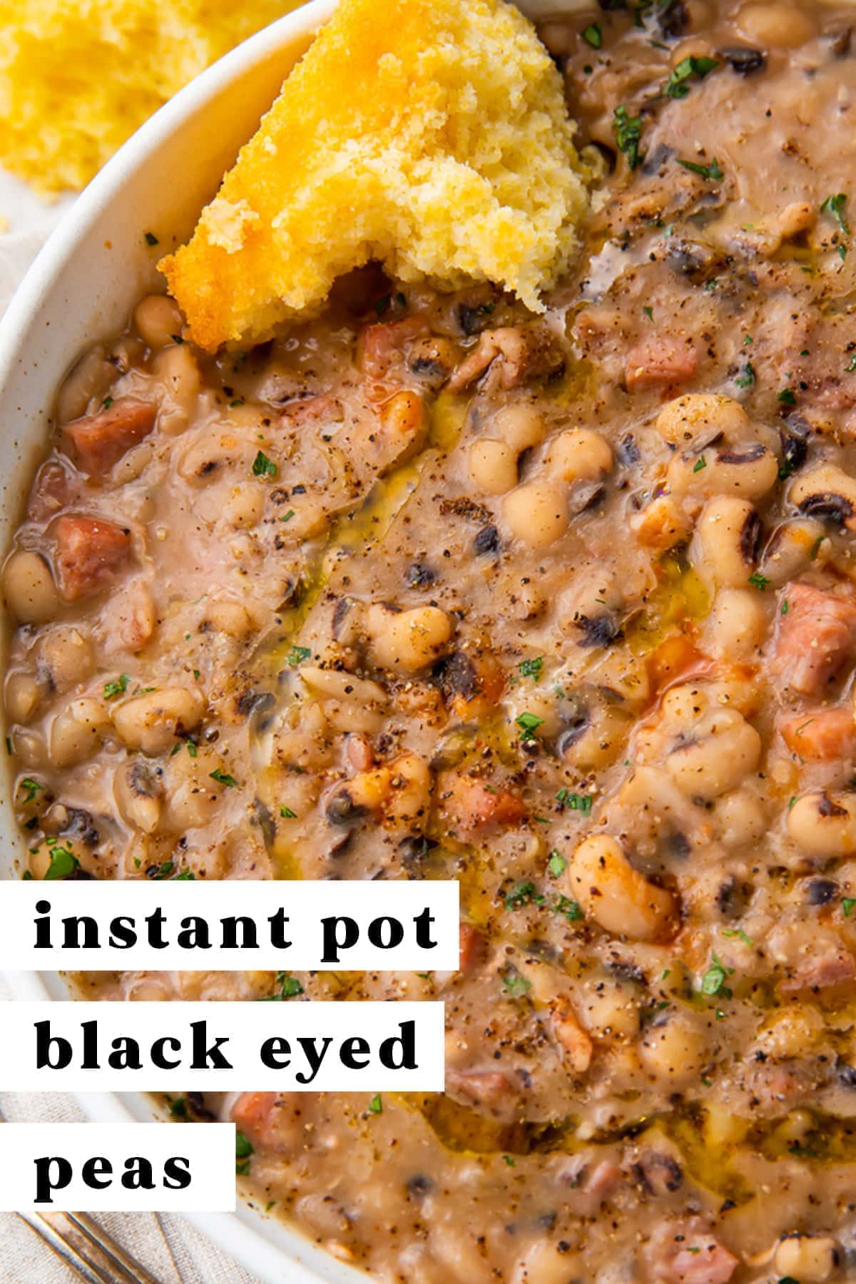 The Best EVER Instant Pot Black Eyed Peas - 40 Aprons