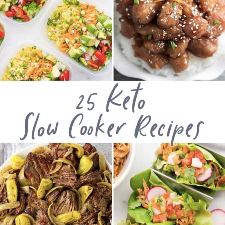 25 Keto slow cooker recipes graphic