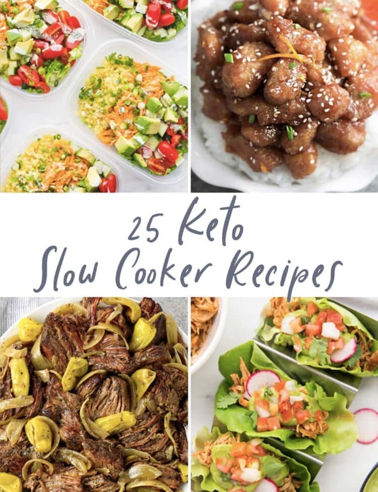 25 Keto slow cooker recipes graphic