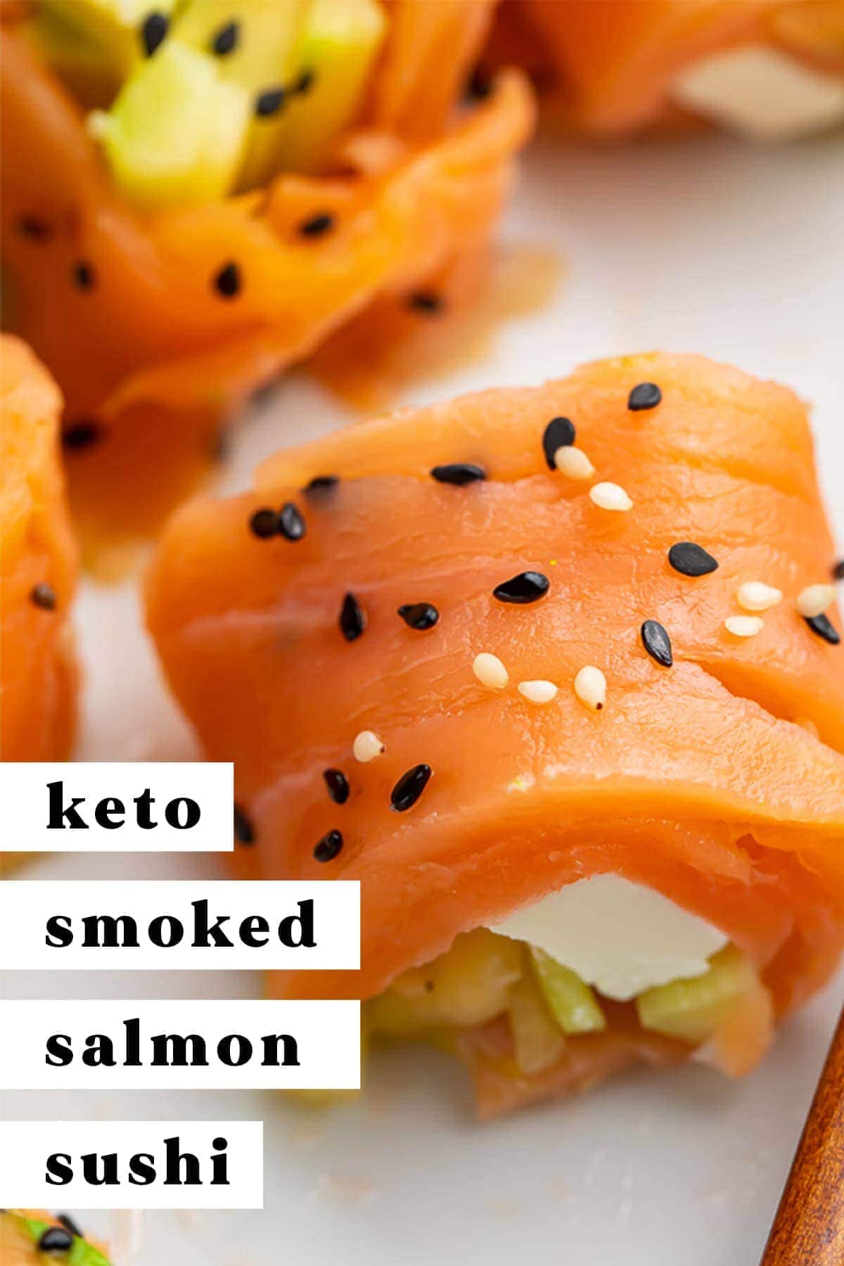 Keto Sushi Rolls with Smoked Salmon - 40 Aprons