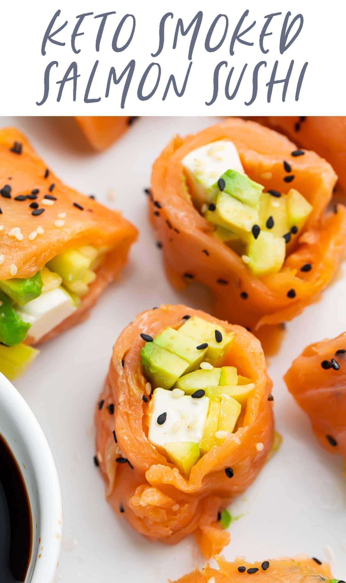 Keto Sushi Rolls with Smoked Salmon - 40 Aprons