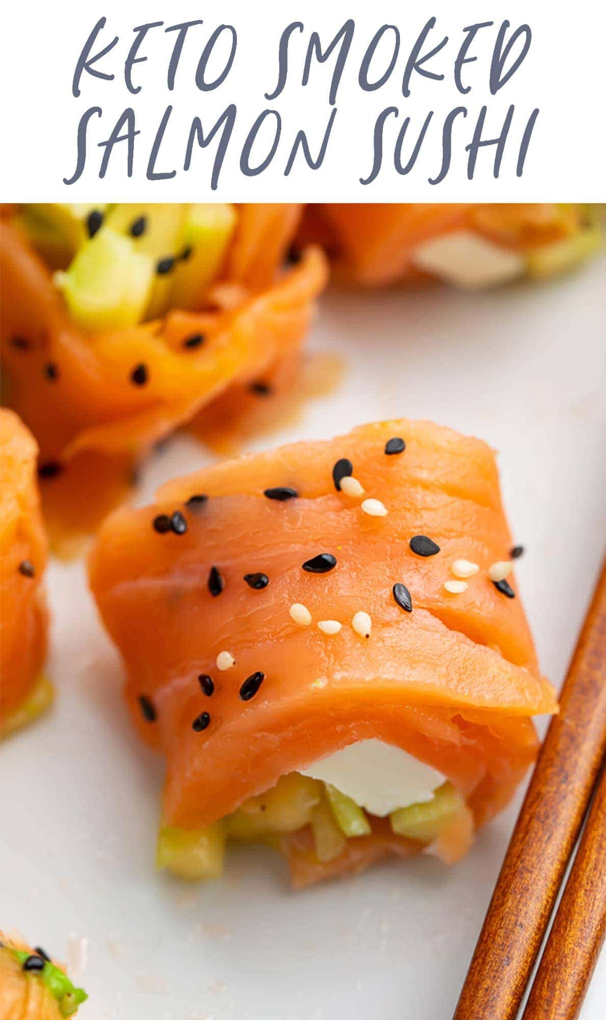 Keto Sushi Rolls with Smoked Salmon - 40 Aprons