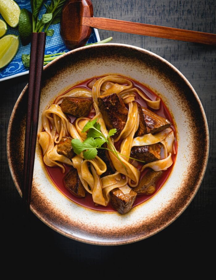 A bowl of Vietnamese beef stew