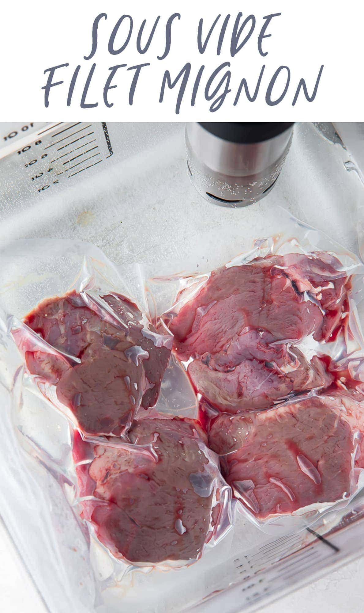 Sous Vide Filet Mignon with Garlic & Herb Butter - 40 Aprons