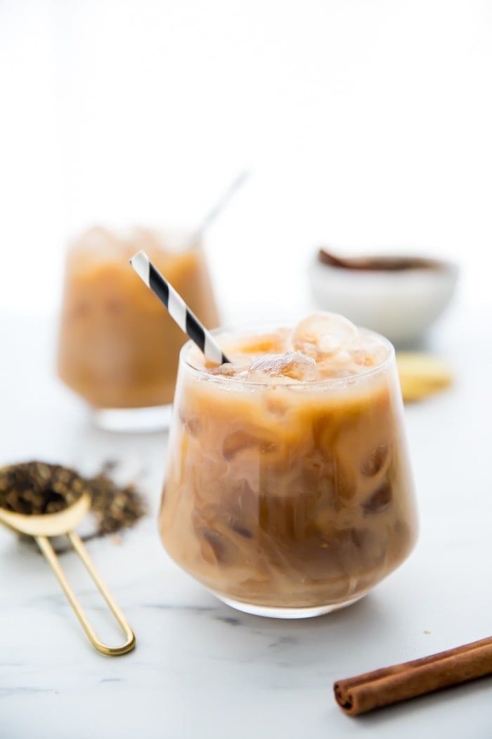 Iced dirty chai