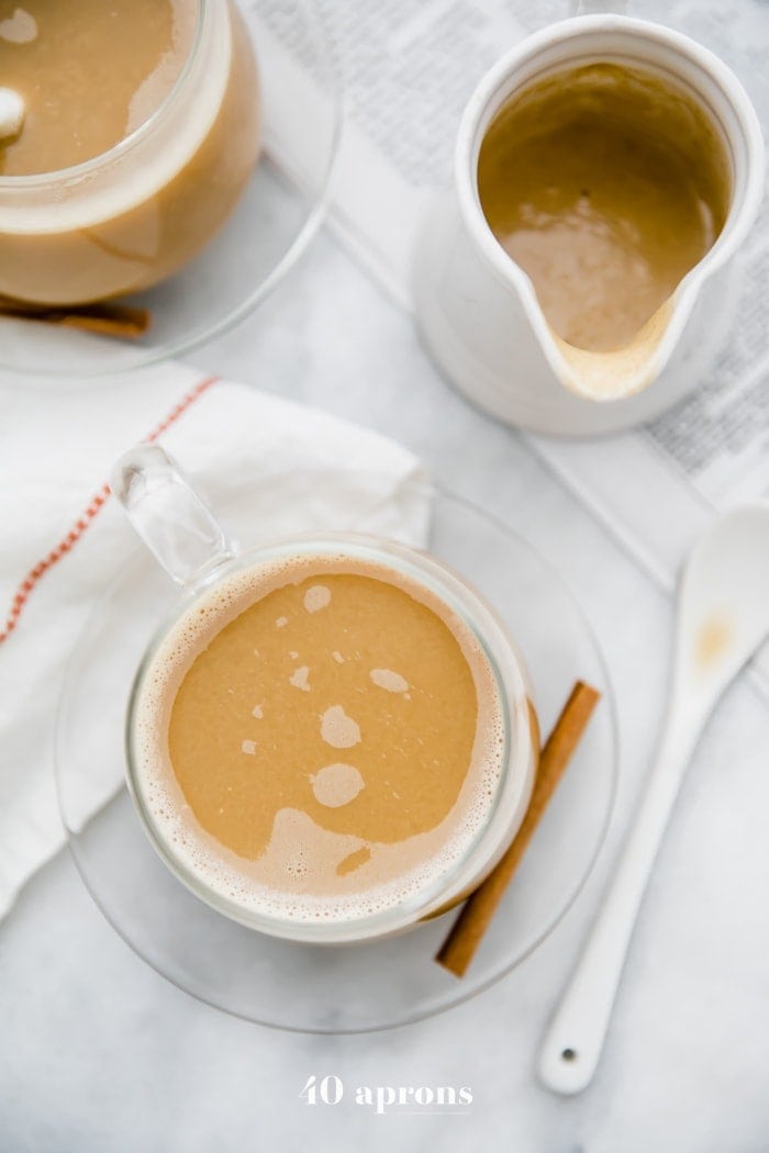 Vegan pumpkin spice creamer with coconut milk