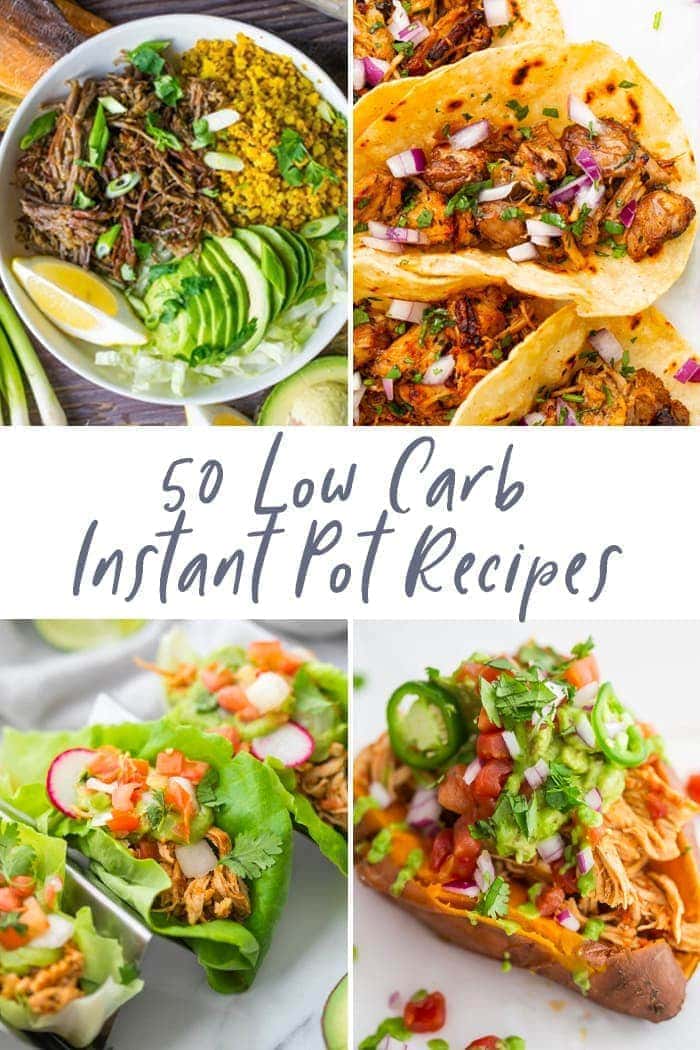 50 low carb Instant Pot recipes graphic