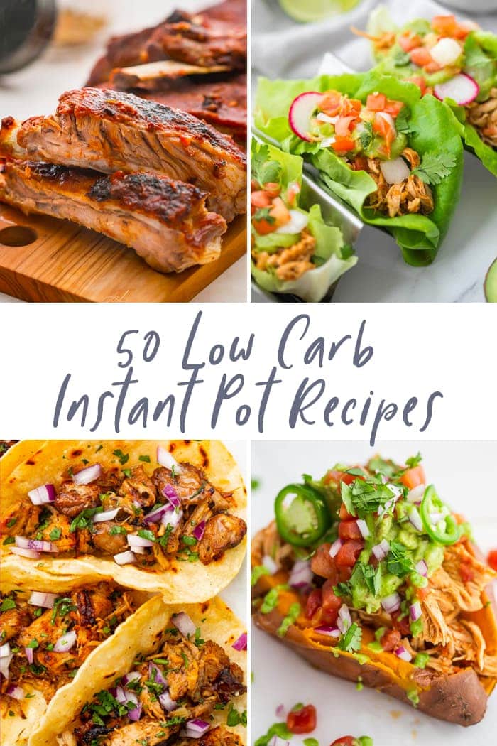 50 low carb Instant Pot recipes graphic